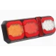 Lampa stop LED 30cm auto 3 functii 12V/24V pentru remorca camion pozitie semnalizare si marsarier 3 module 