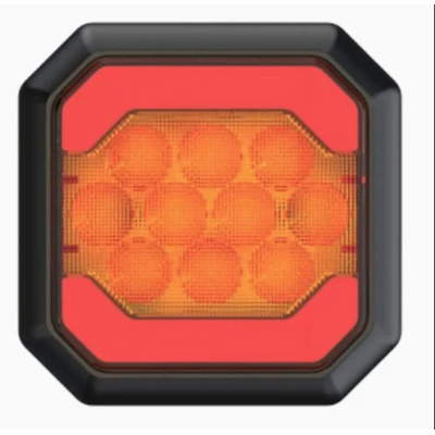 Lampa stop LED 30cm auto 3 functii 12V/24V pentru remorca camion pozitie semnalizare si marsarier 3 module 