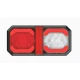 Lampa stop LED 30cm auto 3 functii 12V/24V pentru remorca camion pozitie semnalizare si marsarier 3 module 