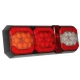 Lampa stop LED 30cm auto 3 functii 12V/24V pentru remorca camion pozitie semnalizare si marsarier 3 module 