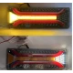 Set 2 Lampi auto led cu semnalizare dinamica 12v/24v de 33cm2 dungi rosii