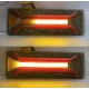 Set 2 Lampi auto led cu semnalizare dinamica 12v/24v de 33cm2 dungi rosii