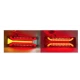Set 2 Lampi auto led cu semnalizare dinamica 12v/24v de 33cm2 dungi rosii