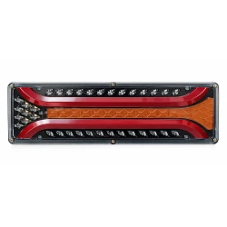 Set 2 Lampi auto led cu semnalizare dinamica 12v/24v de 33cm2 dungi rosii
