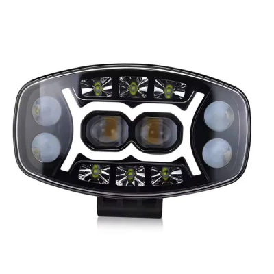 Proiector led auto Spider de 9 inch 12V/24V Off Road camion utilaje lupa alb + galben