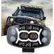 Proiector led auto Spider de 9 inch 12V/24V Off Road camion utilaje lupa alb + galben