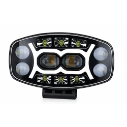 Proiector led auto Spider de 9 inch 12V/24V Off Road camion utilaje lupa alb + galben