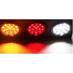 Lampa led pentru remorca camion utilaj 12v/24v dreptunghiulara 3 culori