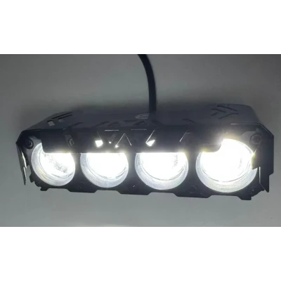 Proiector LED cu Lupa 12V cu 2 Faze 40W 4 LED pentru Auto SUV ATV Off Road
