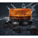 Girofar led efect de roatie 12v 24v cu magnet si mufa de bricheta lumina galbena