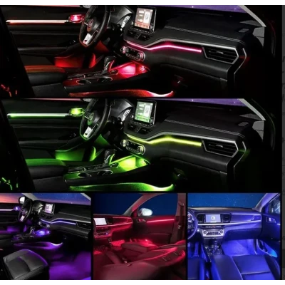 Kit Lumini Ambientale Auto Acrilic 18 in 1 RGB APP Control
