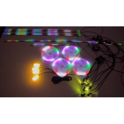 Kit Lumini Ambientale Auto Acrilic 18 in 1 RGB APP Control