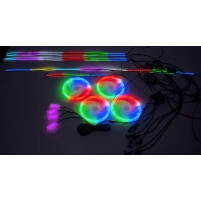 Kit Lumini Ambientale Auto Acrilic 18 in 1 RGB APP Control
