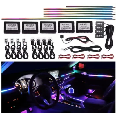 Kit Lumini Ambientale Auto Acrilic 18 in 1 RGB APP Control