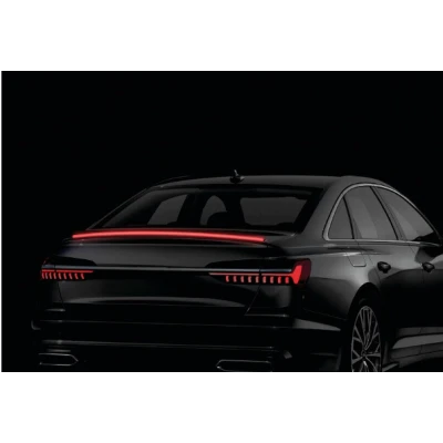 Banda LED spoiler auto 120cm cu frana pozitie si semnalizare fibra carbon 12V universal