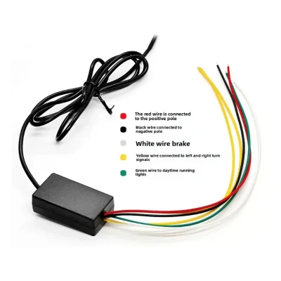 Banda LED spoiler auto 120cm cu frana pozitie si semnalizare fibra carbon 12V universal