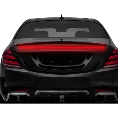 Banda LED spoiler auto 120cm cu frana pozitie si semnalizare fibra carbon 12V universal