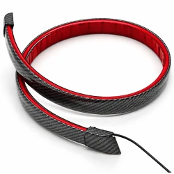 Banda LED spoiler auto 120cm cu frana pozitie si semnalizare fibra carbon 12V universal