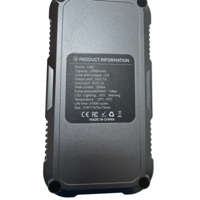 Starter Auto LS80 12V cu Compresor 2500A 29800mAh cu accesorii