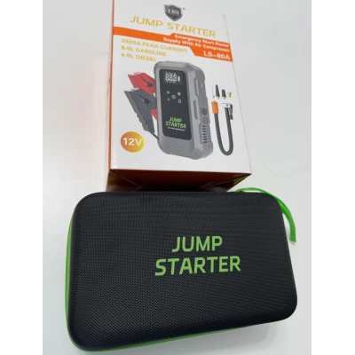 Starter Auto LS80 12V cu Compresor 2500A 29800mAh cu accesorii