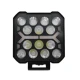 Proiector auto 14 LED Patrat 4inch alb si galben 12/24V IP67
