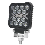 Proiector auto 14 LED Patrat 4inch alb si galben 12/24V IP67 cu sageti 26W