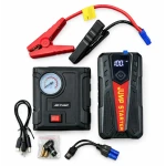Starter auto portabil K41 de 12V cu compresor 18000mAh 2000A Power Bank lanterna LED