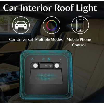 Kit Lumina ambientala de Plafon spate auto cu ambient symphony control touch si App