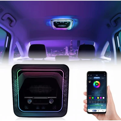 Kit Lumina ambientala de Plafon spate auto cu ambient symphony control touch si App