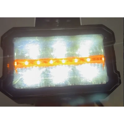 Proiector LED Off Road 4.5inch putere 120W Pozitie Alba si Galbena 12 24V cu 6 LED