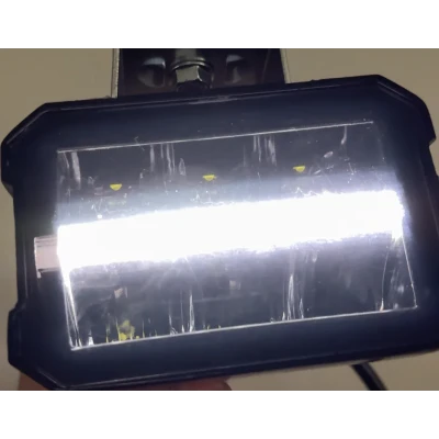 Proiector LED Off Road 4.5inch putere 120W Pozitie Alba si Galbena 12 24V cu 6 LED