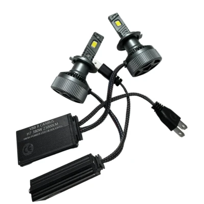Set 2 Becuri LED Auto V88R H7 putere 380W de 23000LM CANBUS 6000K