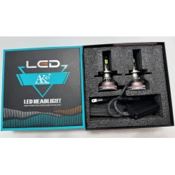 Set 2 Becuri LED Auto K68 H7 putere 380W de 23000LM CANBUS 6000K