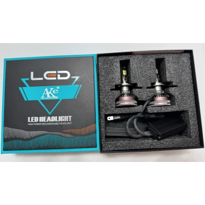 Set 2 Becuri LED Auto K68 H7 putere 380W de 23000LM CANBUS 6000K