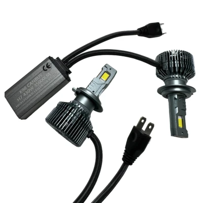 Set 2 Becuri LED Auto K98 H7 putere 430W de 35000LM CANBUS 6000K