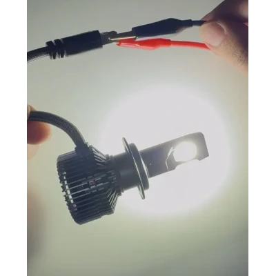 Set 2 Becuri LED Auto K98 H7 putere 430W de 35000LM CANBUS 6000K