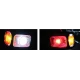Set 2 Cornite LED de contur 12 24V cu 3 culori (Alb/Rosu/Galben) 9 LED scurte