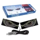 Set 2 Panouri LED Devil’s Eye RGB auto Lumina Decorativa USB
