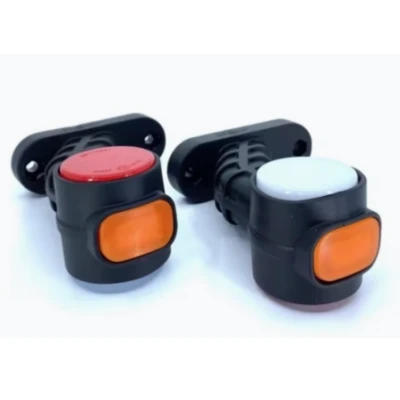 Set 2 Cornite LED rotunde 12 24V cu 3 culori si 15 LED pentru camion si remorca