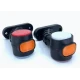 Set 2 Cornite LED rotunde 12 24V cu 3 culori si 15 LED pentru camion si remorca