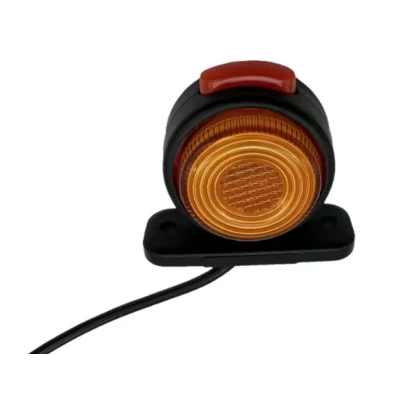 Set 2 lampi LED pentru gabarit cu lumina Rosie si Alba 12V 24V rotunde