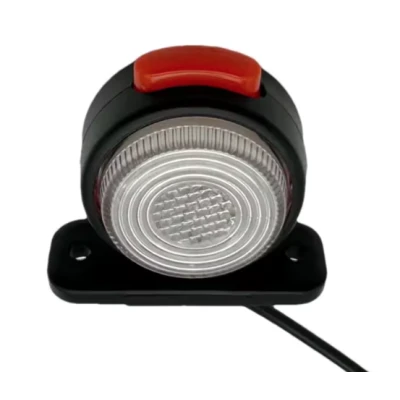Set 2 lampi LED pentru gabarit cu lumina Rosie si Alba 12V 24V rotunde