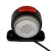 Set 2 lampi LED pentru gabarit cu lumina Rosie si Alba 12V 24V rotunde