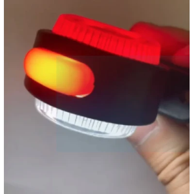 Set 2 lampi LED pentru gabarit cu lumina Rosie si Alba 12V 24V rotunde