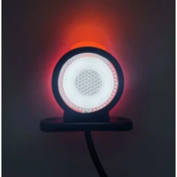 Set 2 lampi LED pentru gabarit cu lumina Rosie si Alba 12V 24V rotunde
