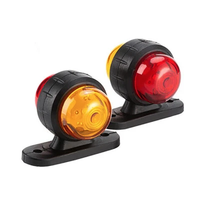 Set 2 Mini Lampi de gabarit 3 functii rosu si galben pentru remorca camion