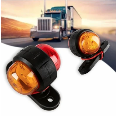 Set 2 Mini Lampi de gabarit 3 functii rosu si galben pentru remorca camion