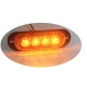 Set 2 Lampi laterale 4 LED Semnalizare Galbena 12 24V pozitie si stroboscop pentru camion remorca