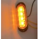 Set 2 Lampi laterale 4 LED Semnalizare Galbena 12 24V pozitie si stroboscop pentru camion remorca