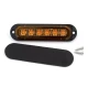 Set 2 Lampi laterale 6 LED Semnalizare Galbena 12 24V pozitie si stroboscop pentru camion remorca